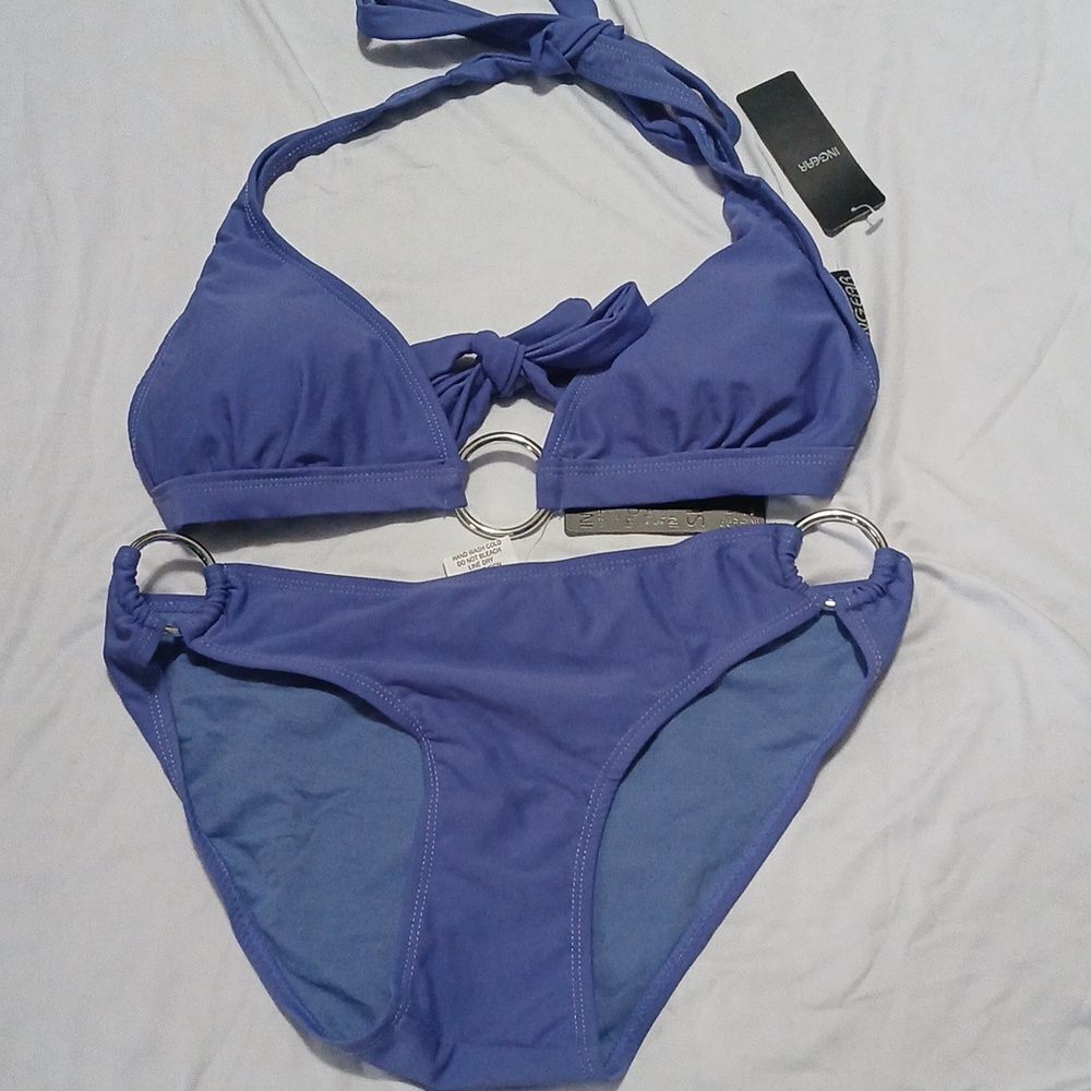 Inge ar iris purple bikini swimwear bathing suit Sz M NWT